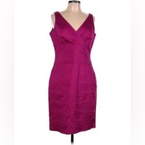 MAGGEY L: PINK FUSCHIA DRESS, SIZE 8